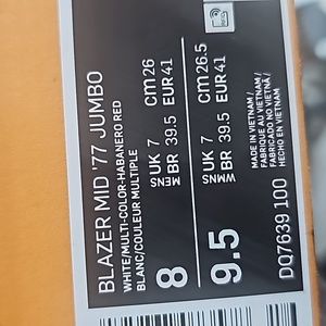 NIKE BLAZER MID '77 JUMBO SUNFLOWER size 8 and 9 men's